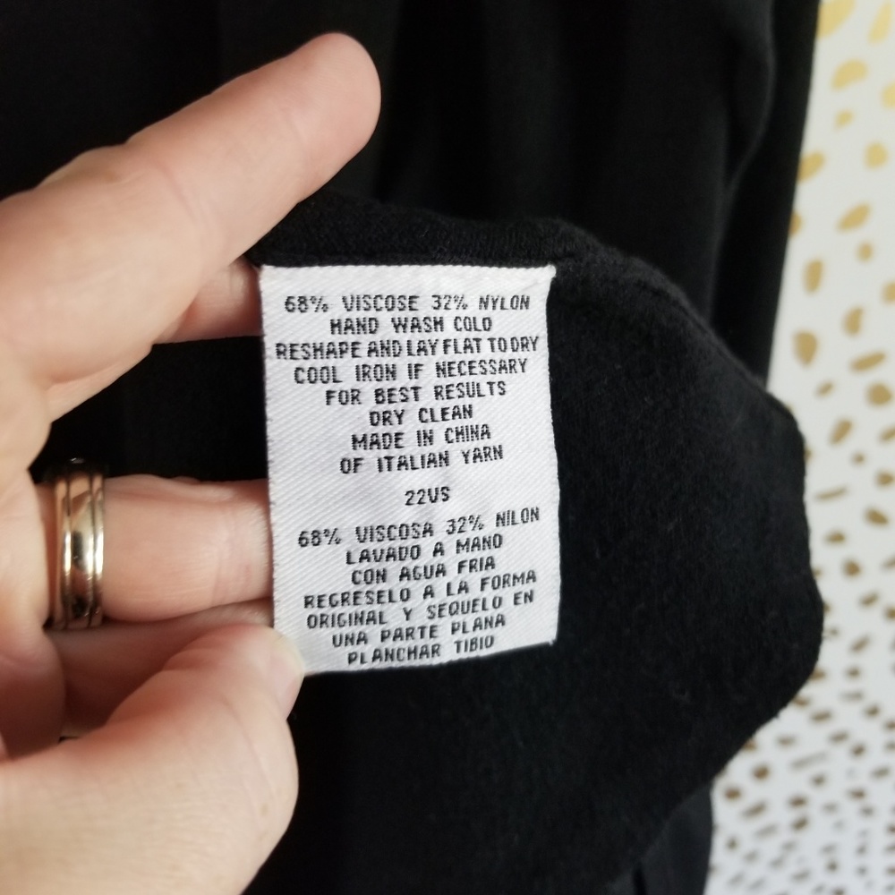 Eileen Fisher Black Duster Topper Cardigan - Picture 3 of 5